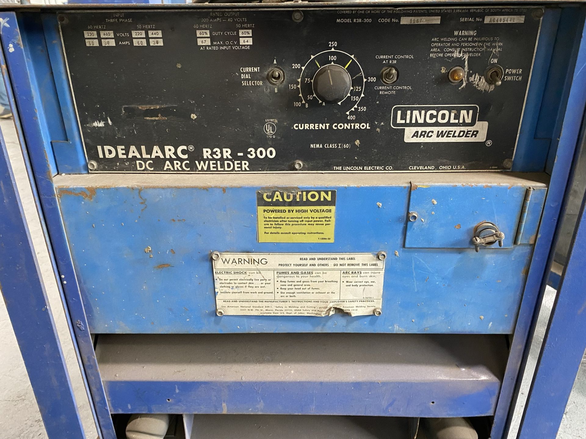 Lincoln Idealarc RSR-300 Welder (220/440 Volt, 3-Phase) - Image 3 of 3