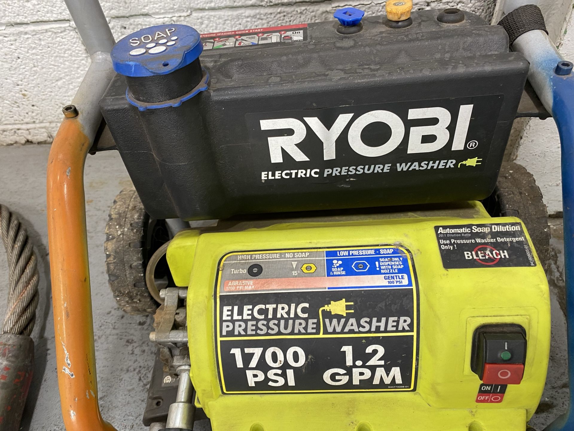 Ryobi Electric Pressure Washer 1700 PSI 1.2 GPM (110 Volt) - Image 2 of 2