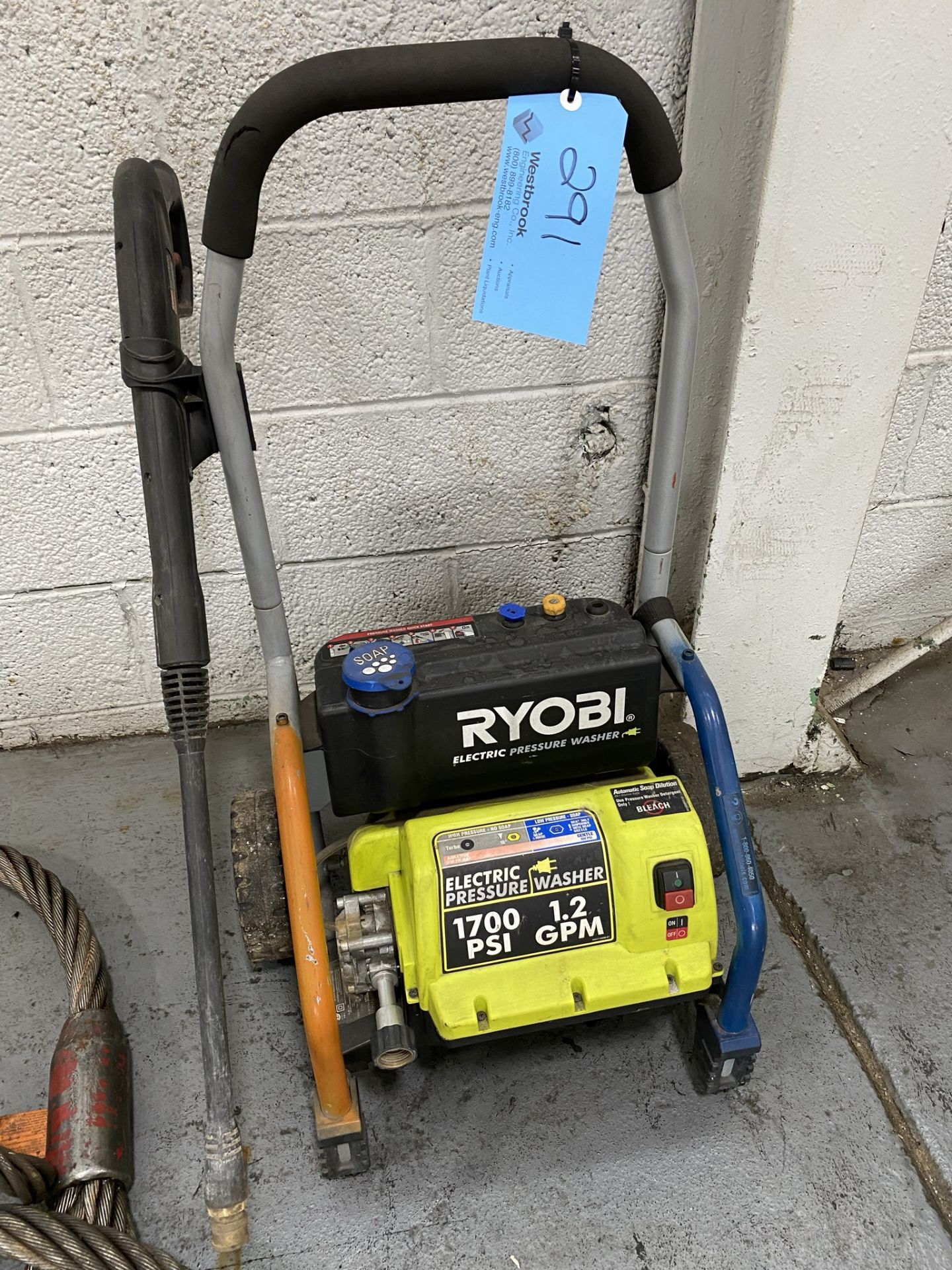 Ryobi Electric Pressure Washer 1700 PSI 1.2 GPM (110 Volt)