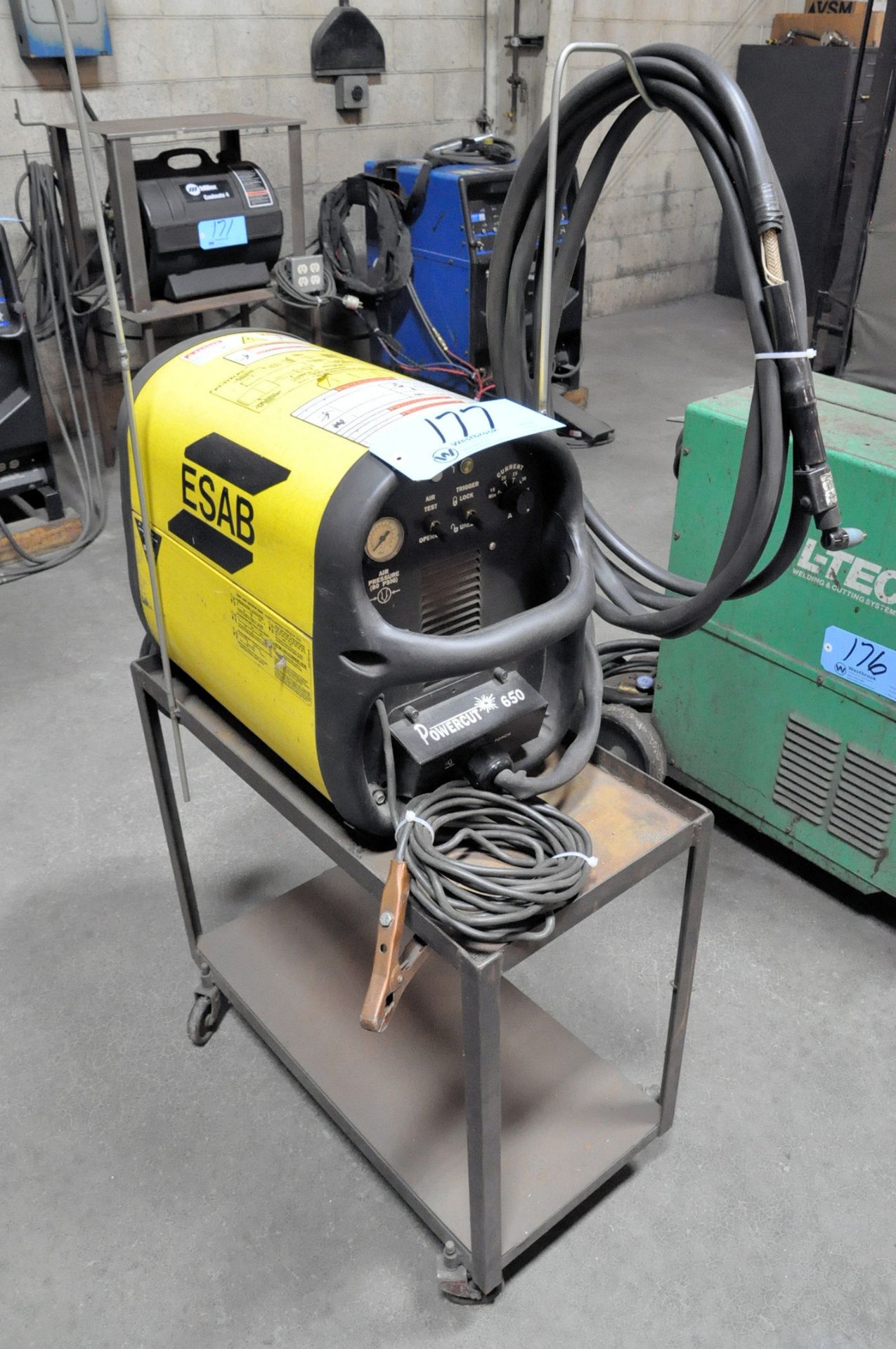 Esab Powercut 650, Portable Plasma Cutting System, with Leads and Cart - Image 2 of 4