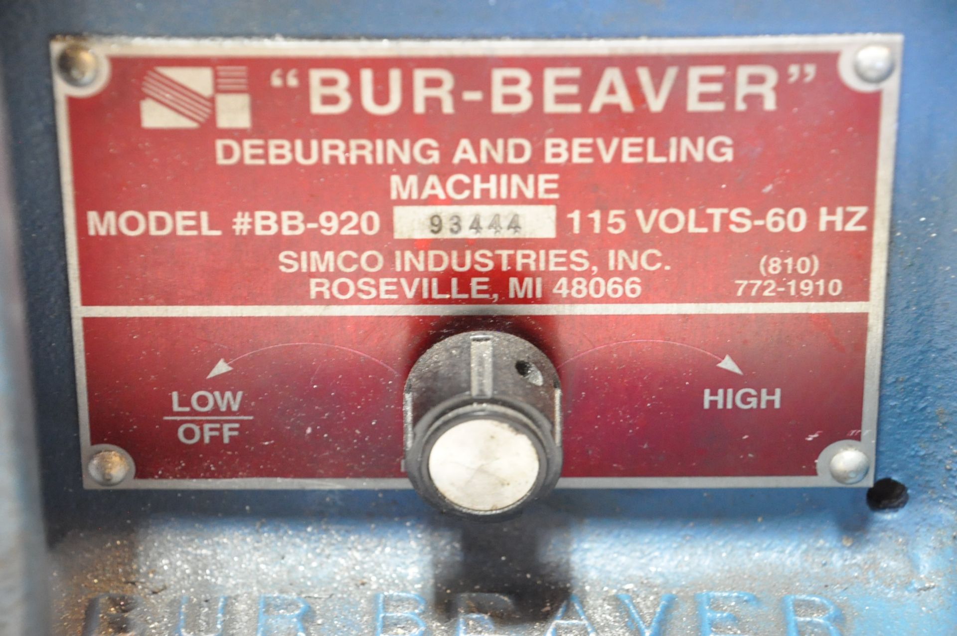Bur Beaver Deburring Machine - Image 2 of 2