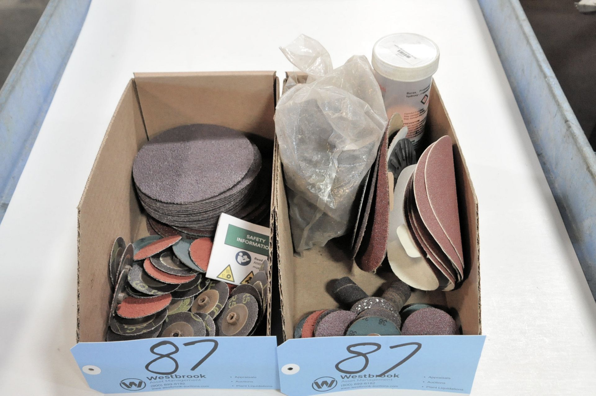 Lot-Various Sanding Disks in (2) Boxes