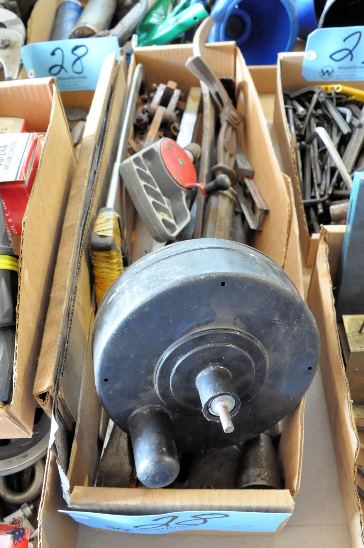 Lot-Screwdrivers, Pliers, Brushes, Grease Guns, Funnels, Tape Guns, Etc. in (12) Boxes - Image 5 of 6