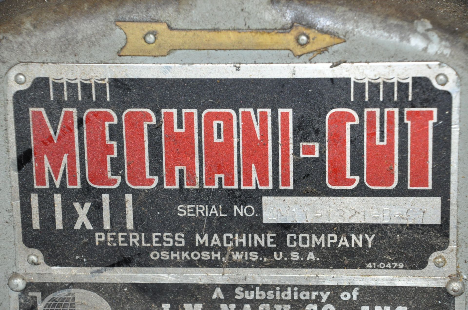 Peerless Mechani-Cut 11X11 Horizontal Metal Cutting Hacksaw with 12" Roller Type Infeed - Image 6 of 6