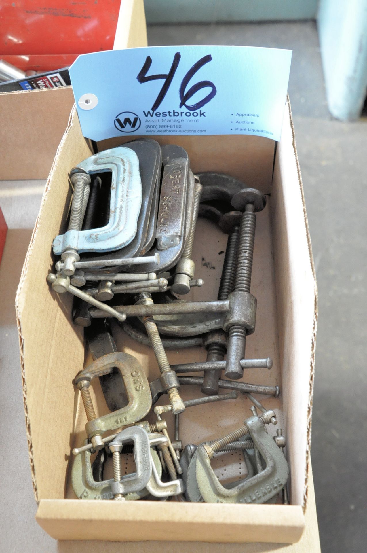 Lot-Small C-Clamps in (1) Box