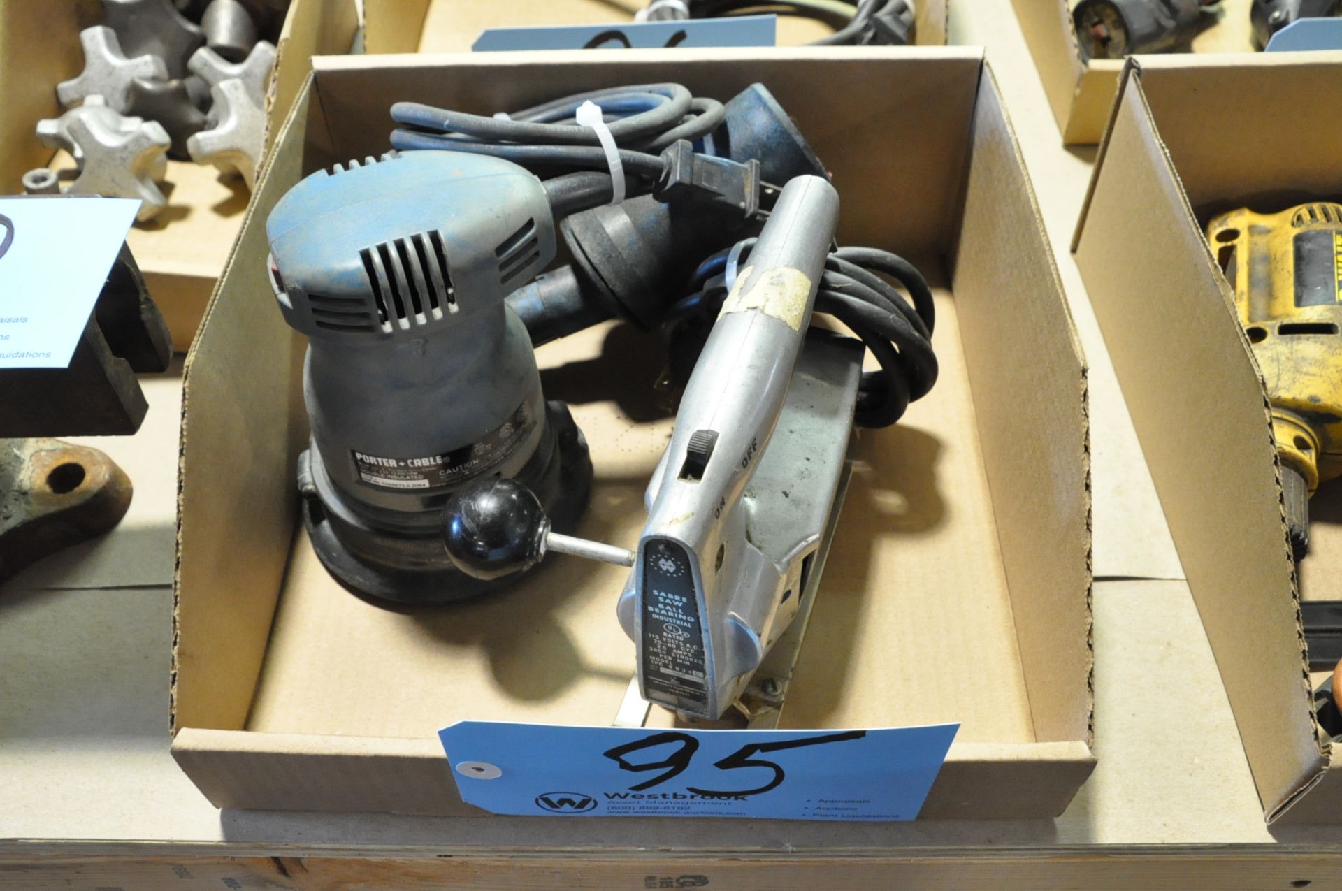 Lot-(1) Porter Cable Electric Pad Sander and (1) Powr-Kraft Electric ,Jig Saw in (1) Box