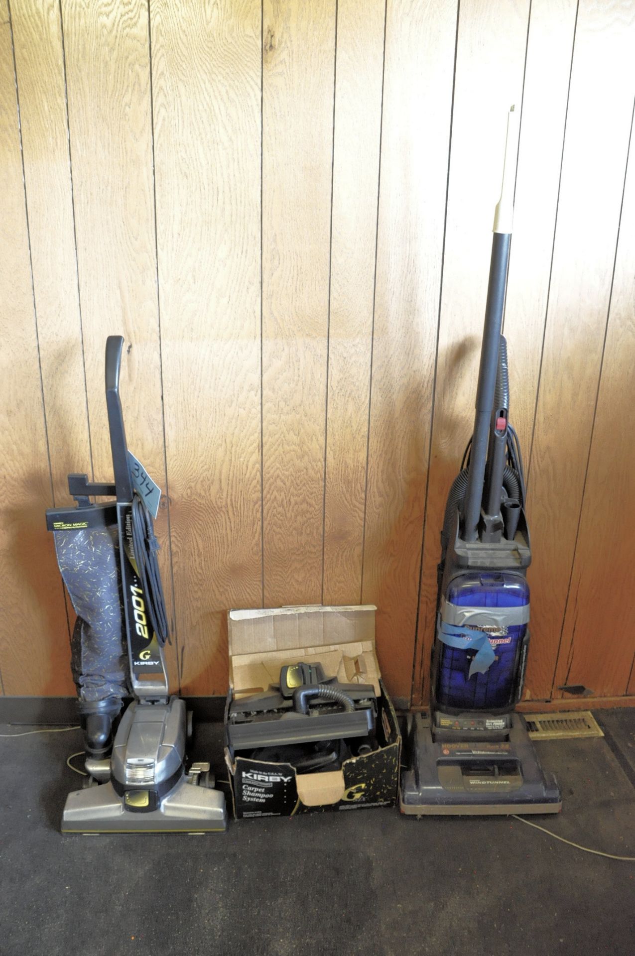 Lot-(1) Kirby and (1) Hoover Wind Tunnel Upright Vacuums