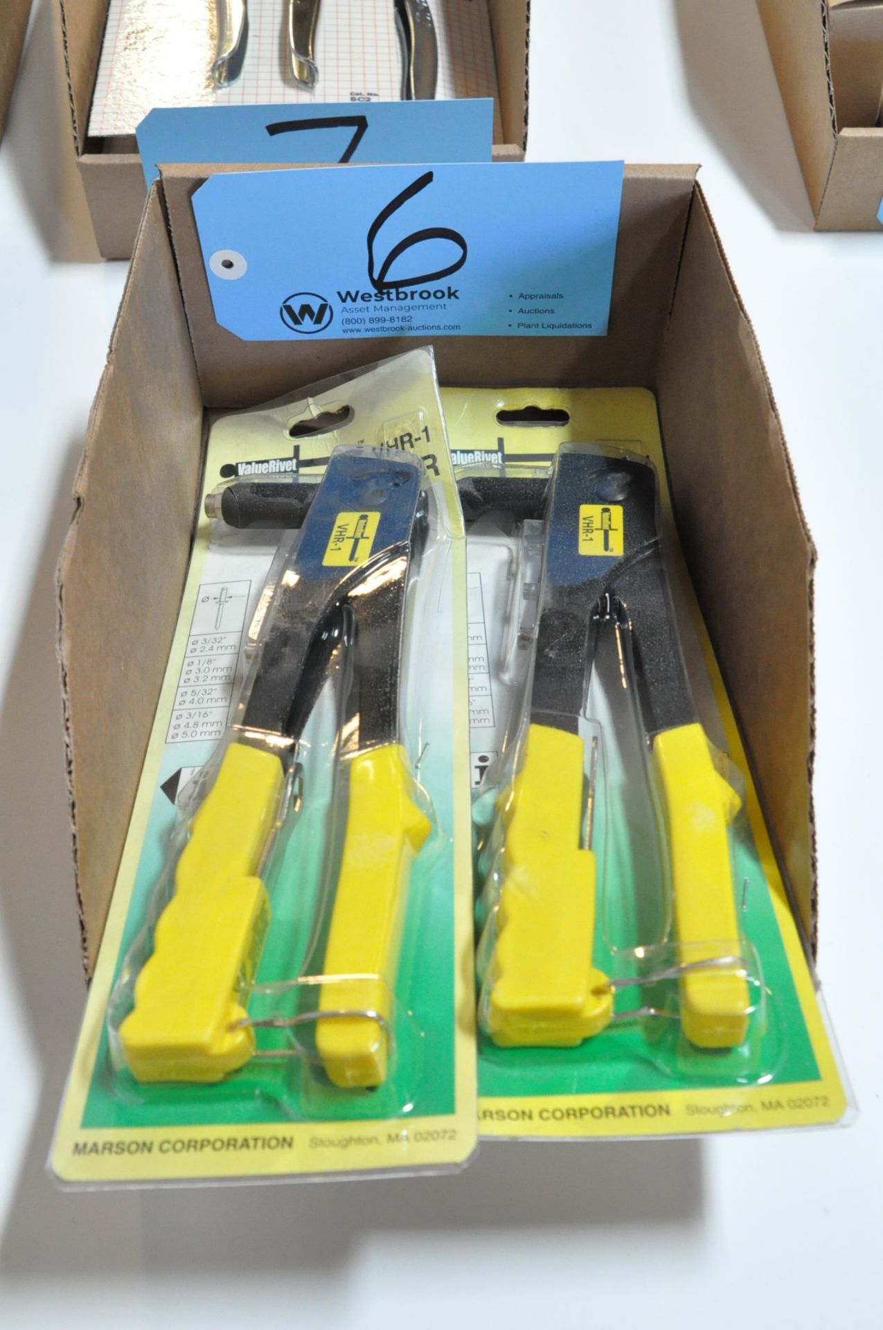 Lot-(2) Marson Value Rivet Tools in (1) Box