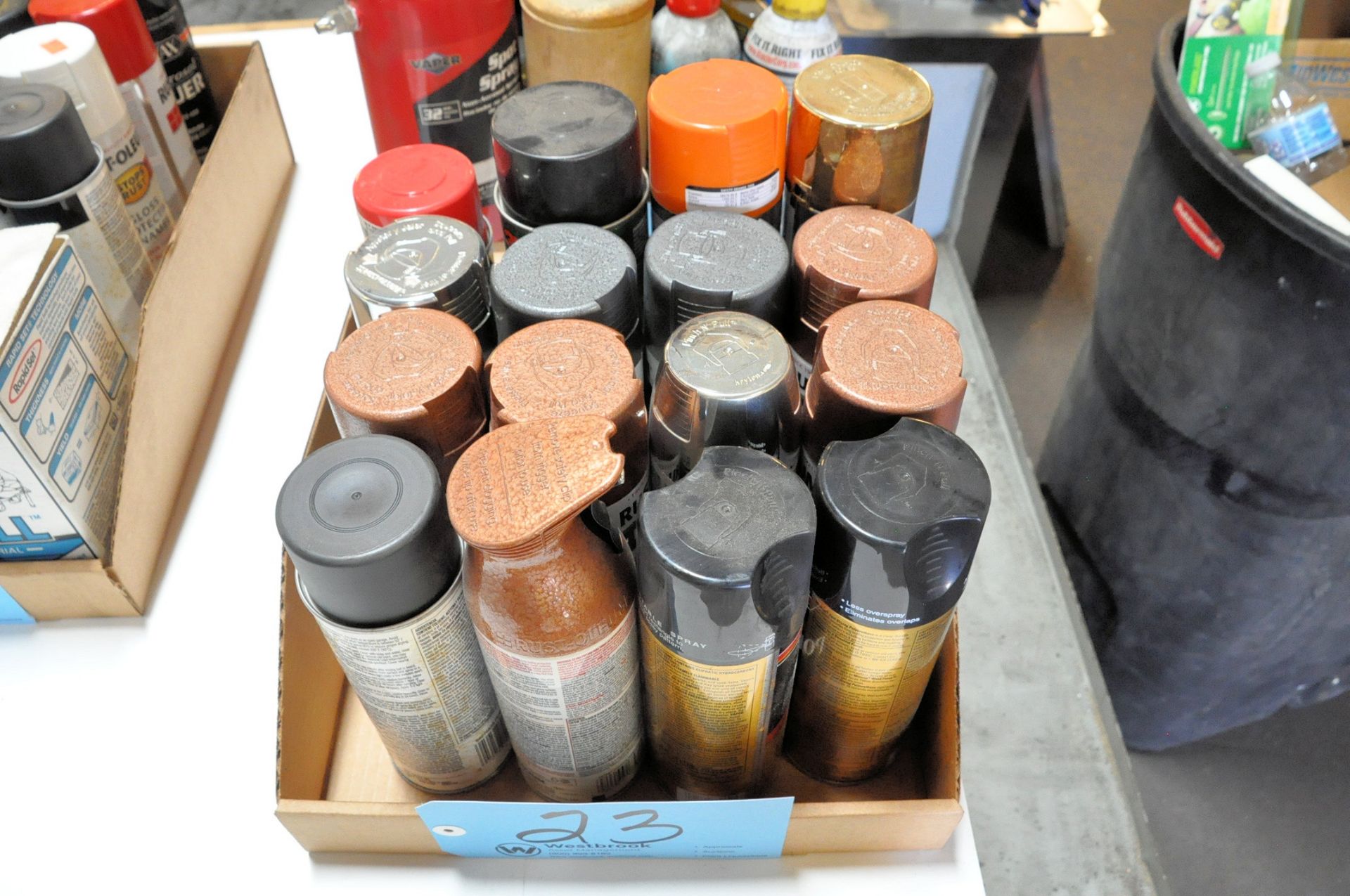 Lot-Various Spray Paints in (1) Box