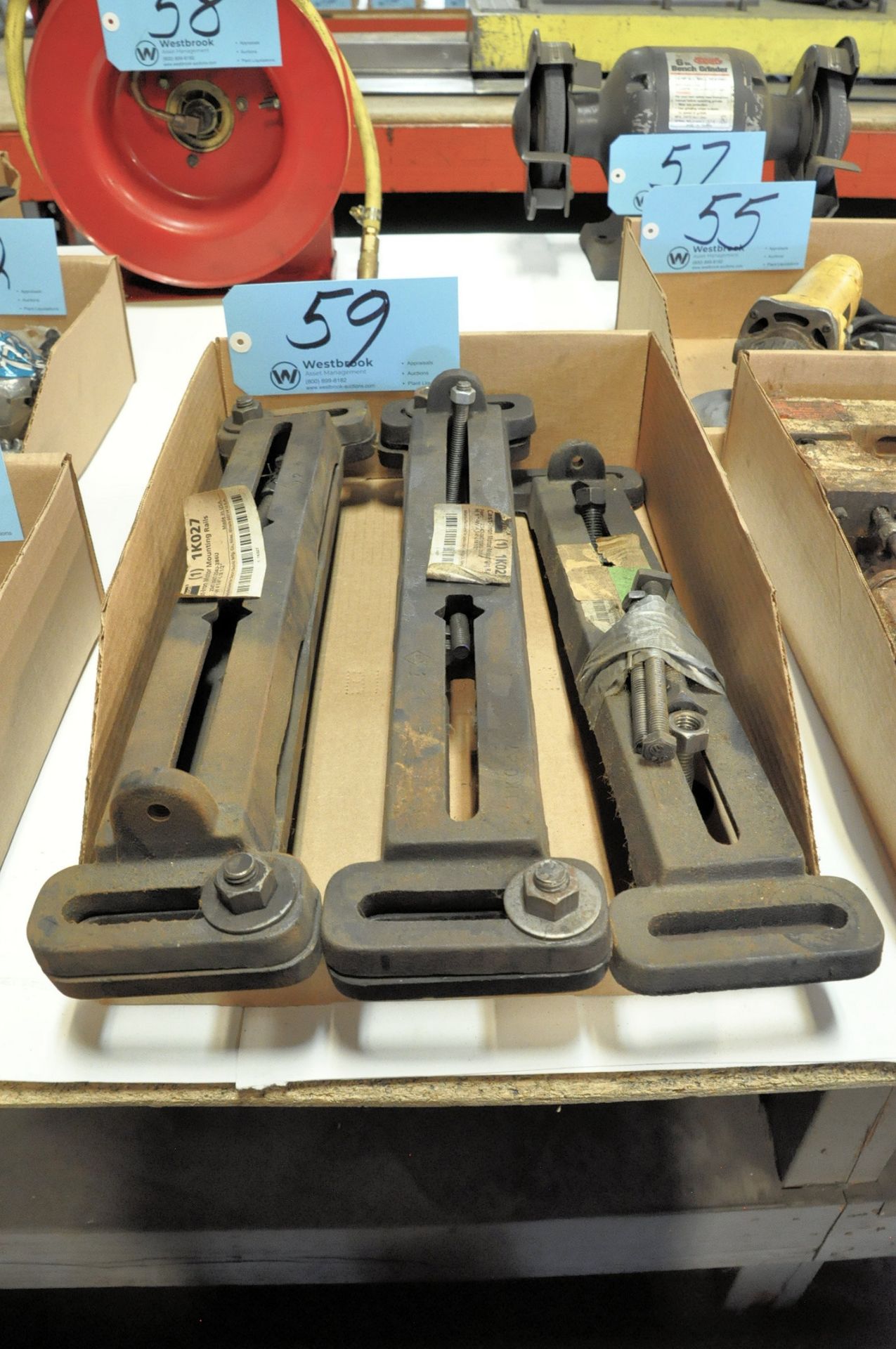 Lot-Dayton Cast Iron Motor Mounting Rails in (1) Box