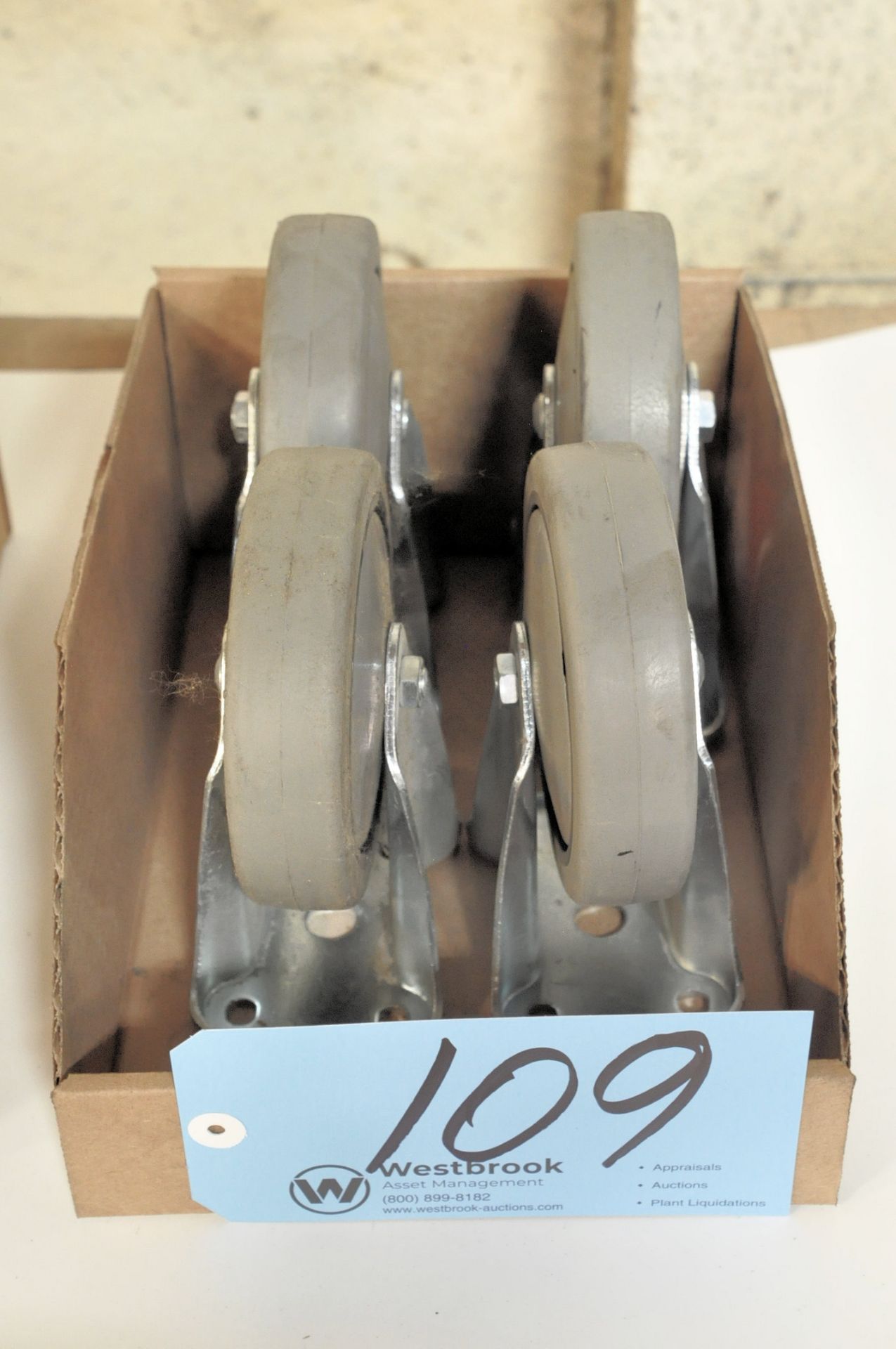 Lot-Set of (4) Caster Wheels in (1) Box