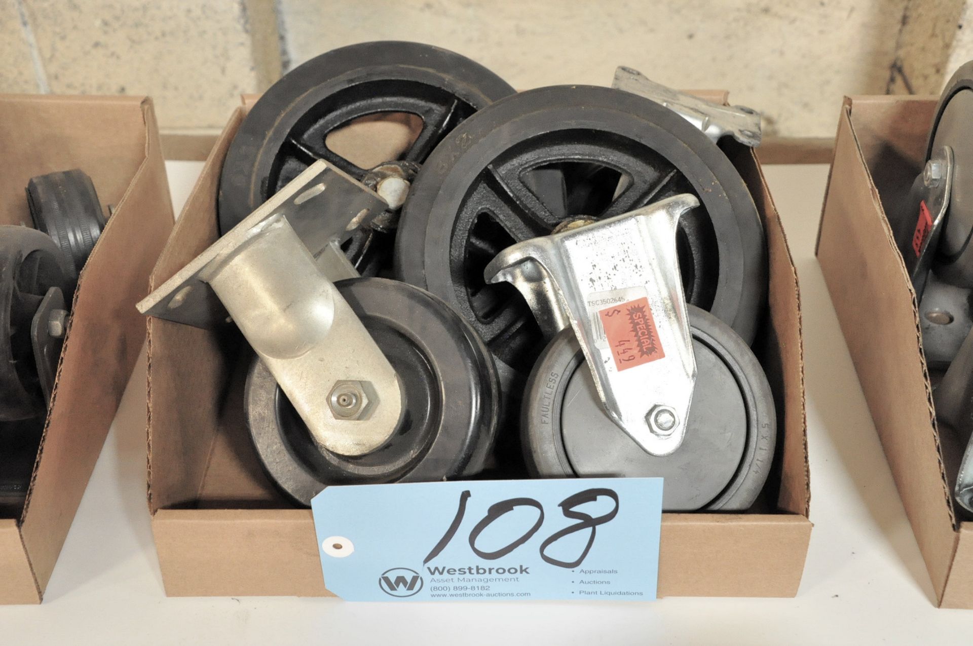 Lot-Various Caster Wheels in (1) Box