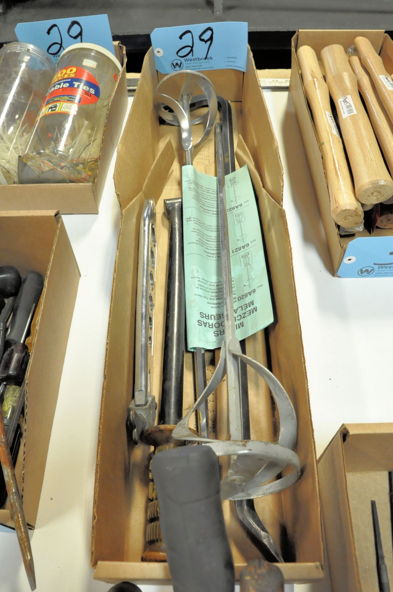 Lot-Mallets, Paint Mixer Attachments, Screwdrivers, Magnet, Cable Ties, etc. in (9) Boxes - Image 6 of 7