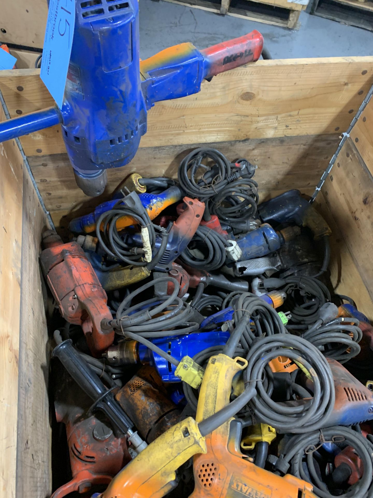 Lot of Various Size Electric Drills, 110 Volt - Image 3 of 3