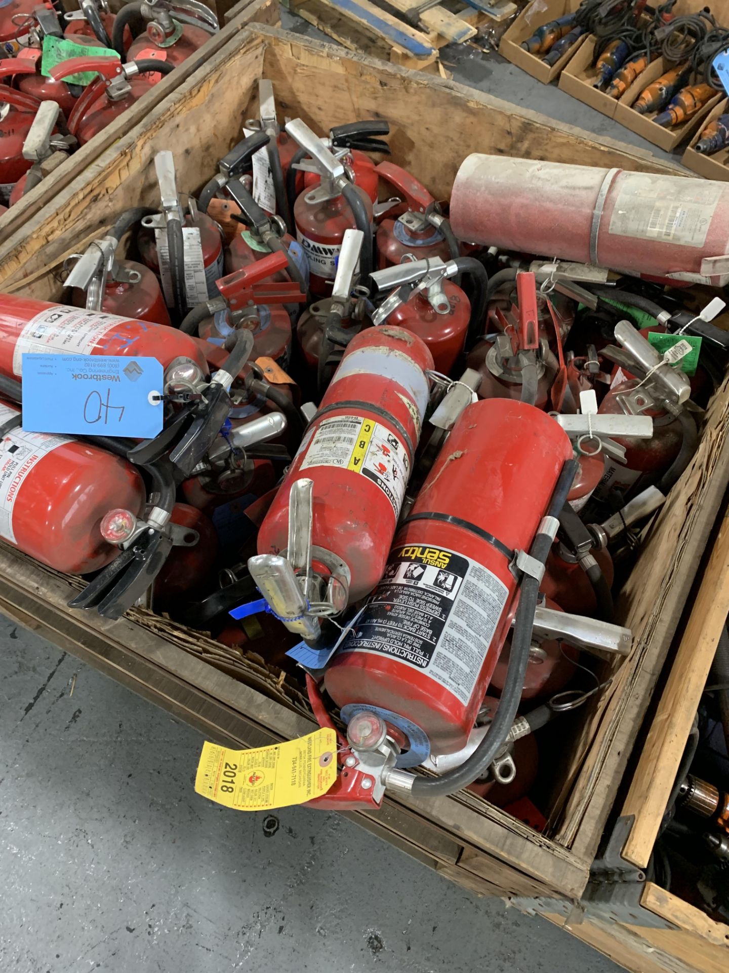 Lot of Various Size Fire Extinguers - Image 2 of 2