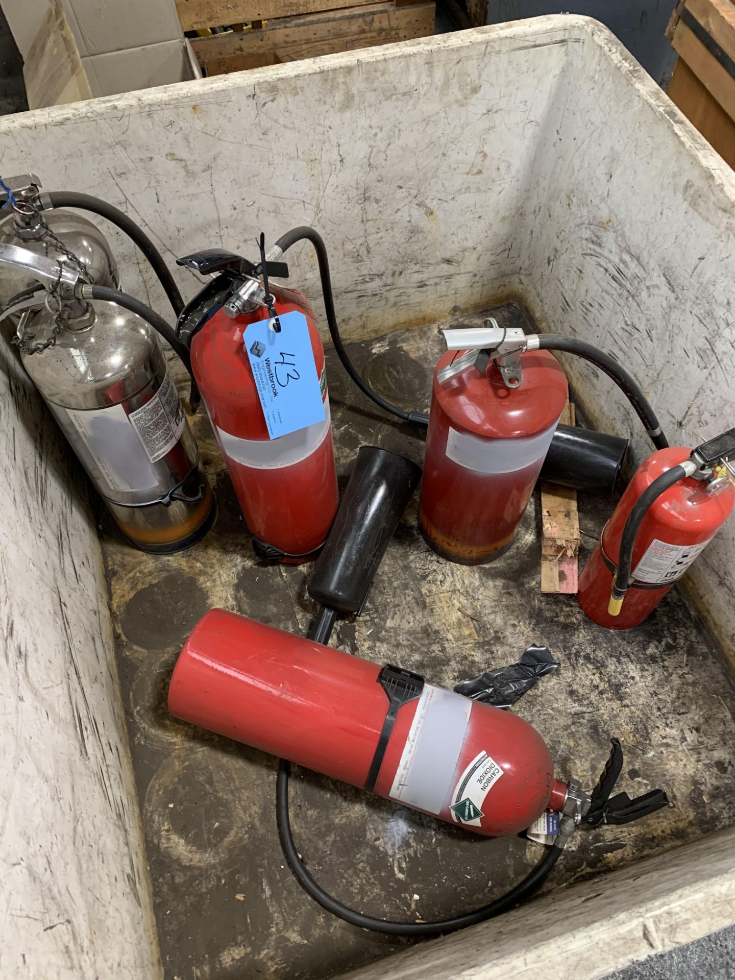 Lot of Various Size Fire Extinguers - Image 2 of 2