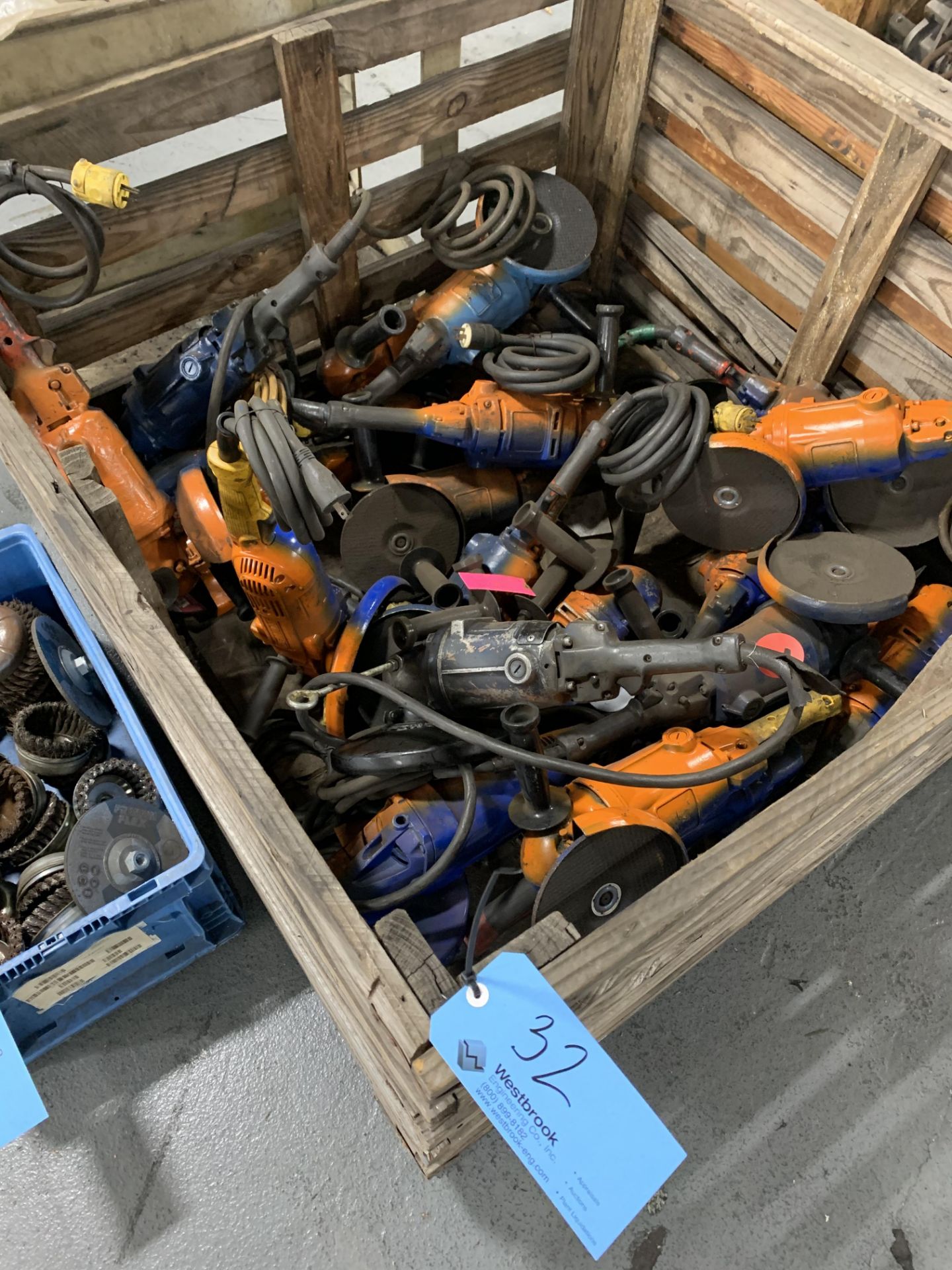 Lot of Angle Grinders, 110 Volt