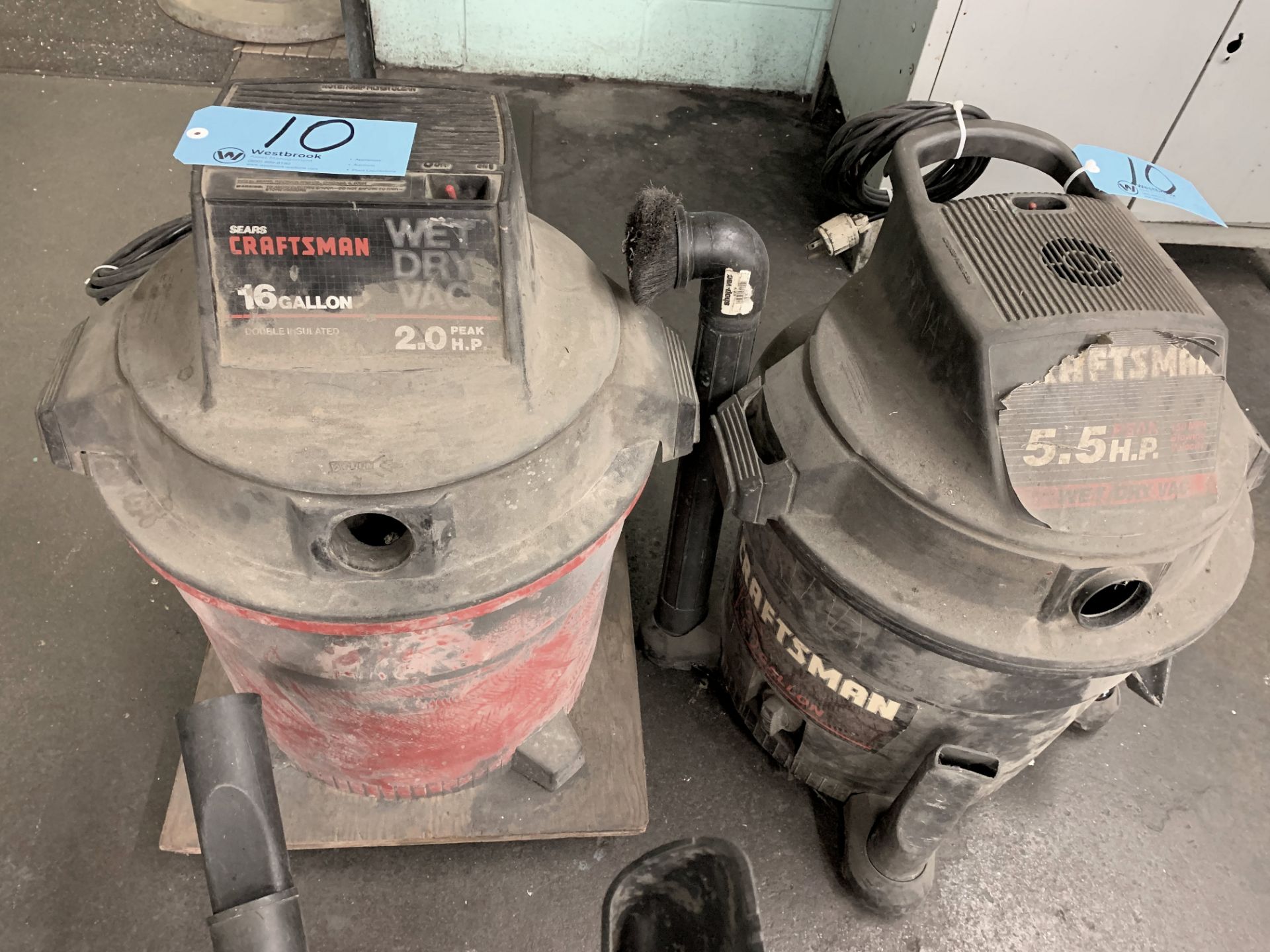 Lot-(2) Craftsman Shop Vac's