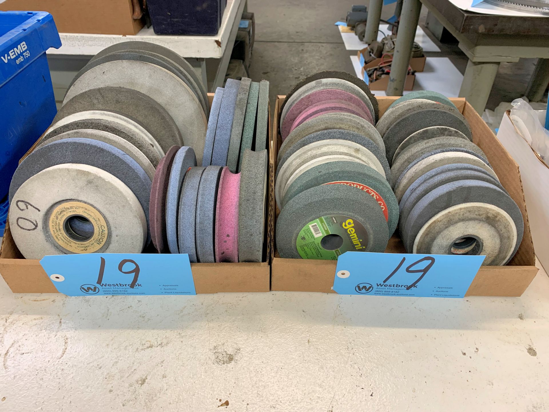 Lot-Used Grinding Wheels in (2) Boxes