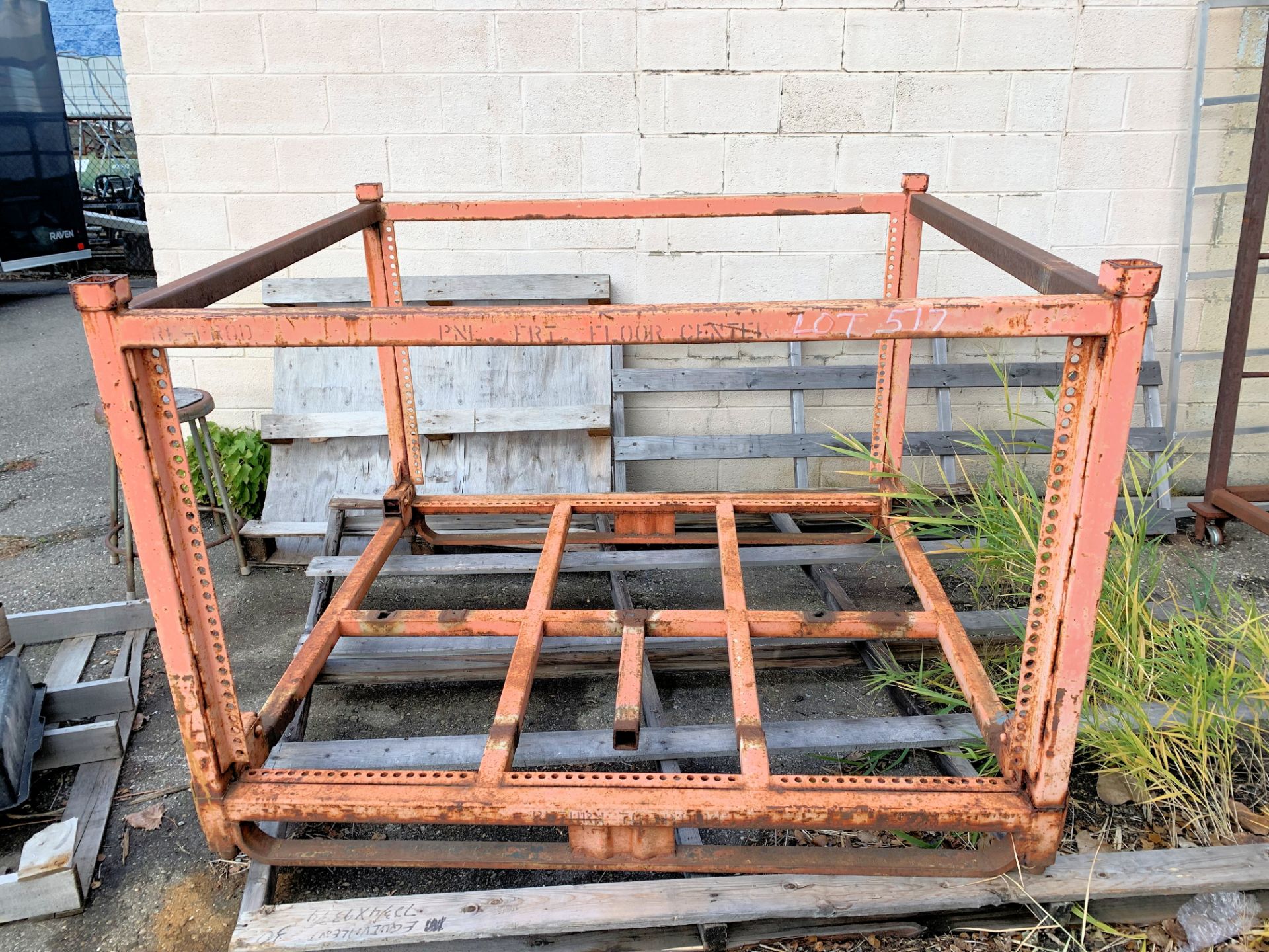 62" x 56" x 42"H Steel Dunnage Rack, (Outside)