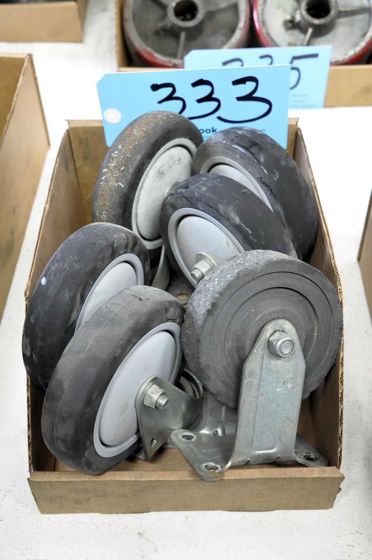 Lot-(6) 4" x 1" Caster Wheels in (1) Box