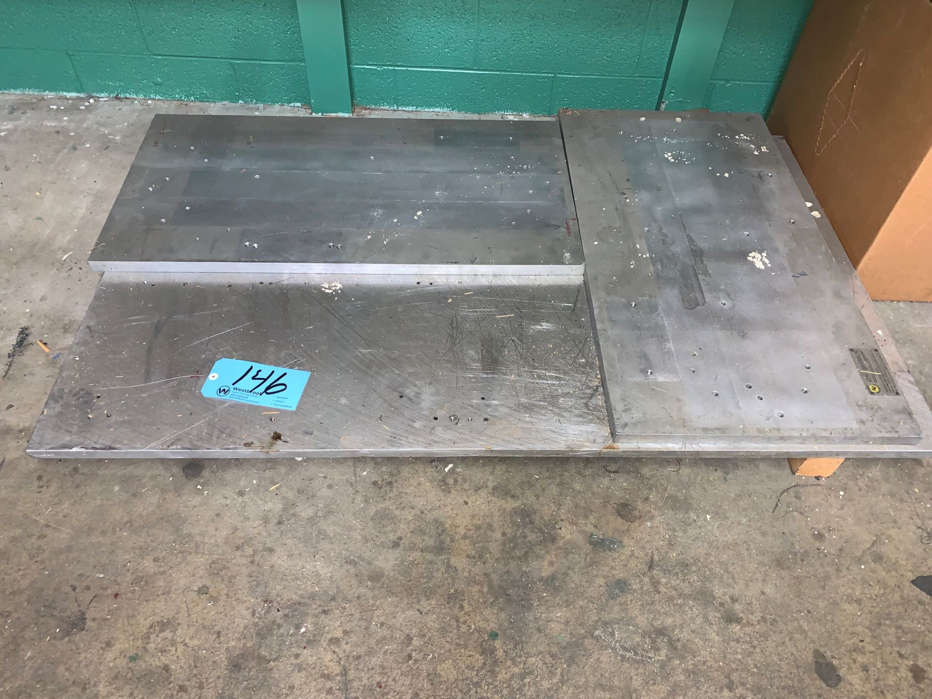 Lot-(3) Various Pieces of Aluminum Plates on (1) Pallet