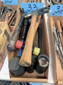 Lot-Various Hammers and Dead Blows in (1) Box