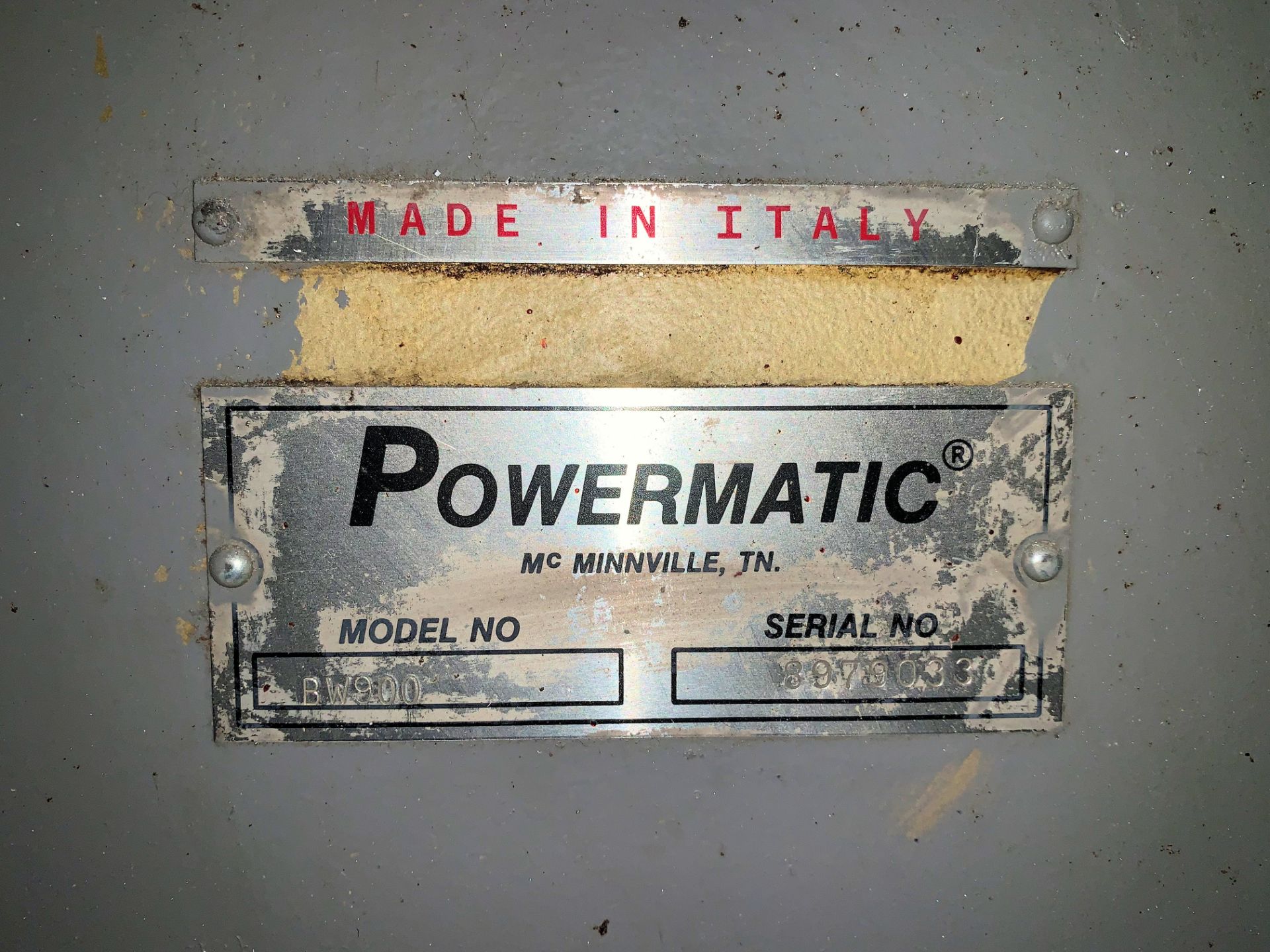 Powermatic Model BW900, 34 1/2" Vertical Contour Wood Cutting Band Saw - Image 5 of 5