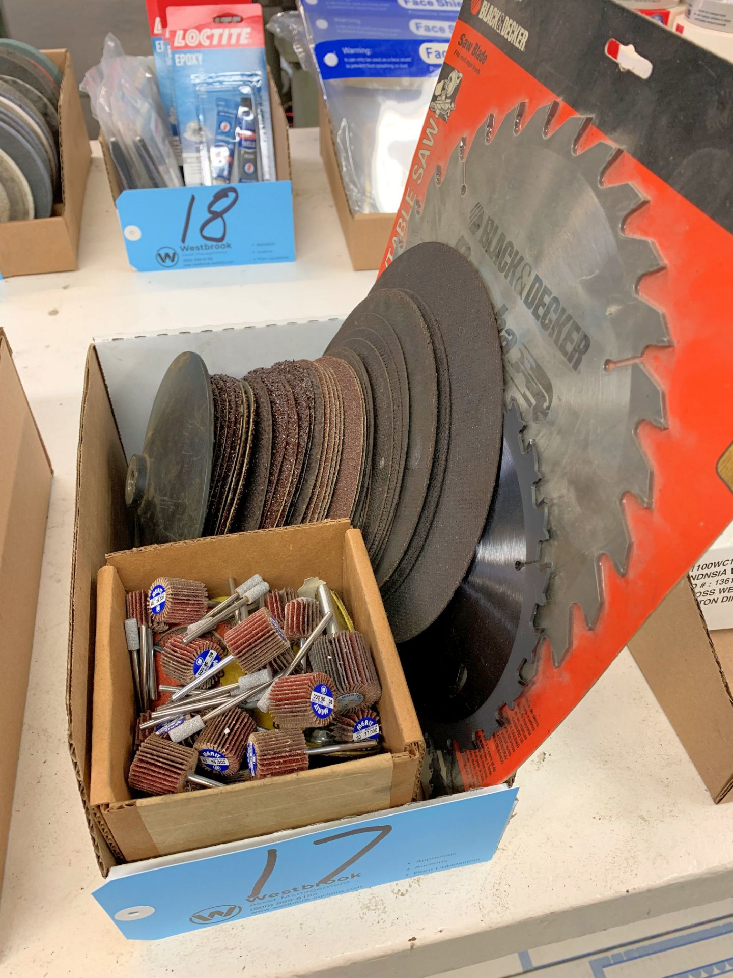 Lot-Various Grinding Disks, Cutoff Disks and Saw Blades in (1) Box