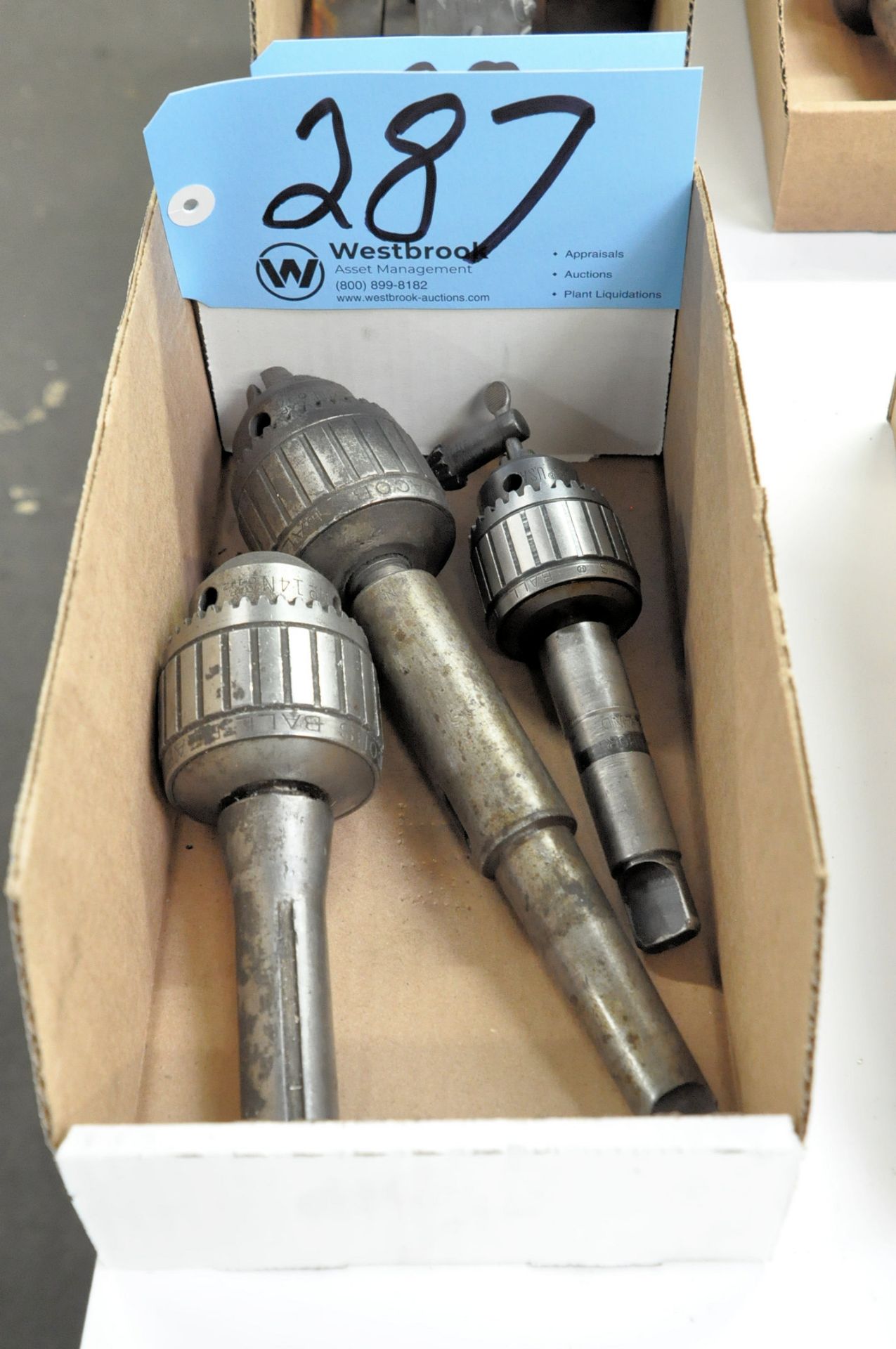 Lot-(3) Various Drill Chucks in (1) Box