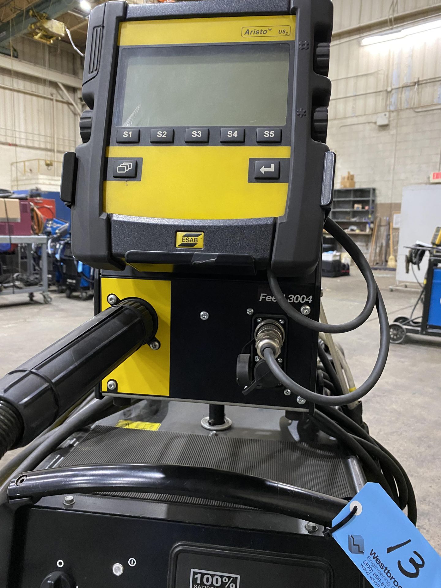 ESAB MIG # 4002C Mig Welder with Aristo Feeder 3004, ESAB Gun - Image 3 of 5