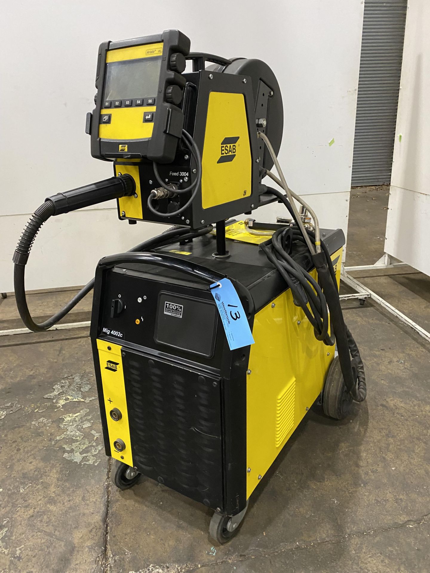 ESAB MIG # 4002C Mig Welder with Aristo Feeder 3004, ESAB Gun