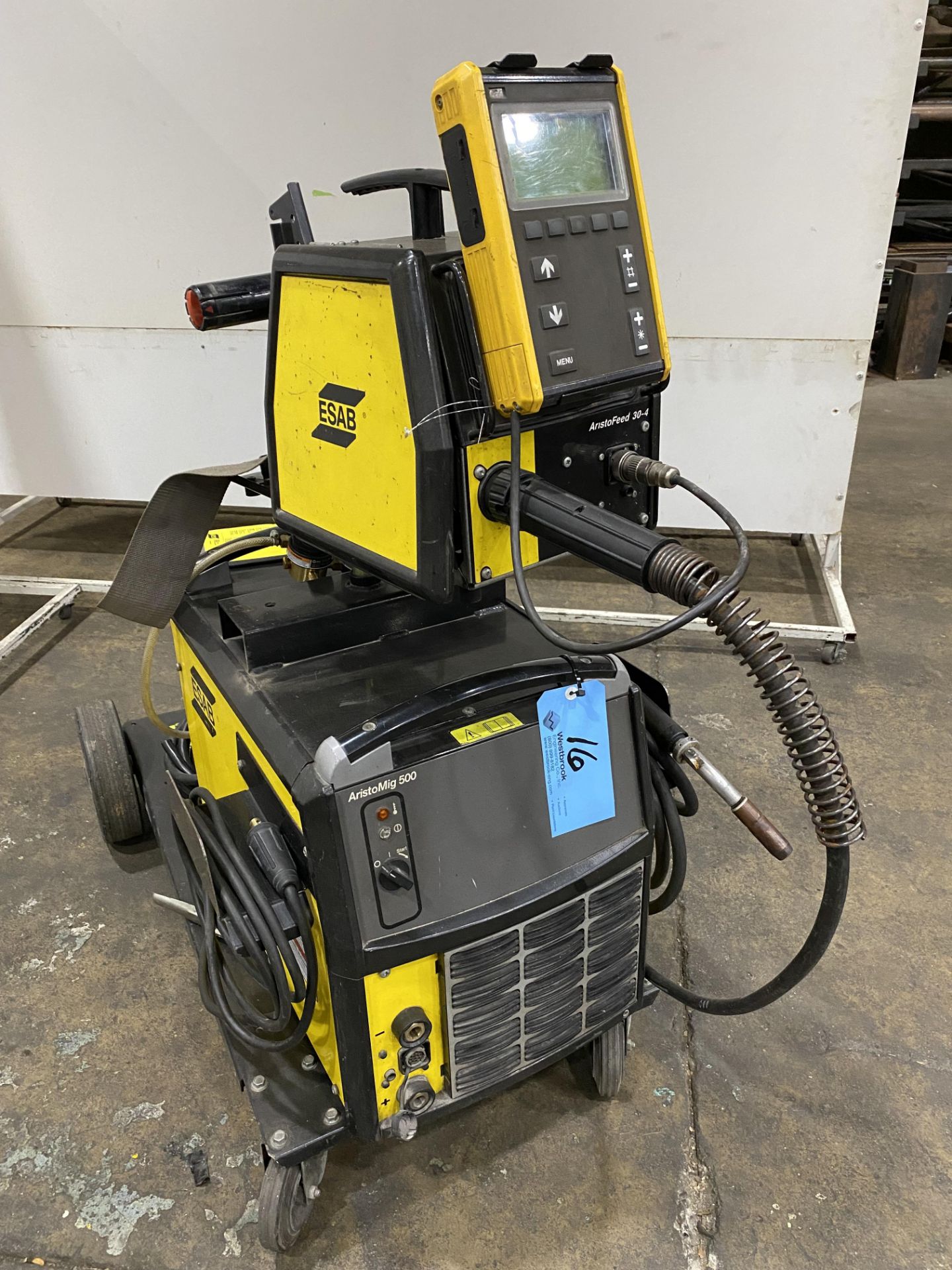 ESAB AristoMIG 500 Mig Welder with Aristo 30-4 Feeder, ESAB Gun, ESAB U8 Remote Control Panel - Image 2 of 5