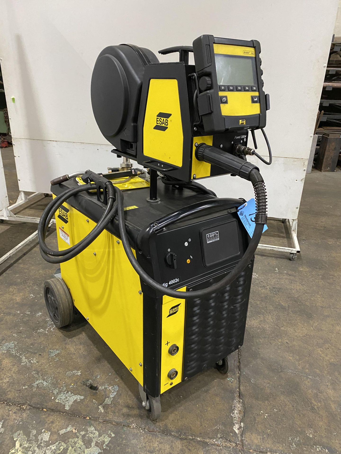 ESAB MIG # 4002C Mig Welder with Aristo Feeder 3004, ESAB Gun - Image 2 of 5