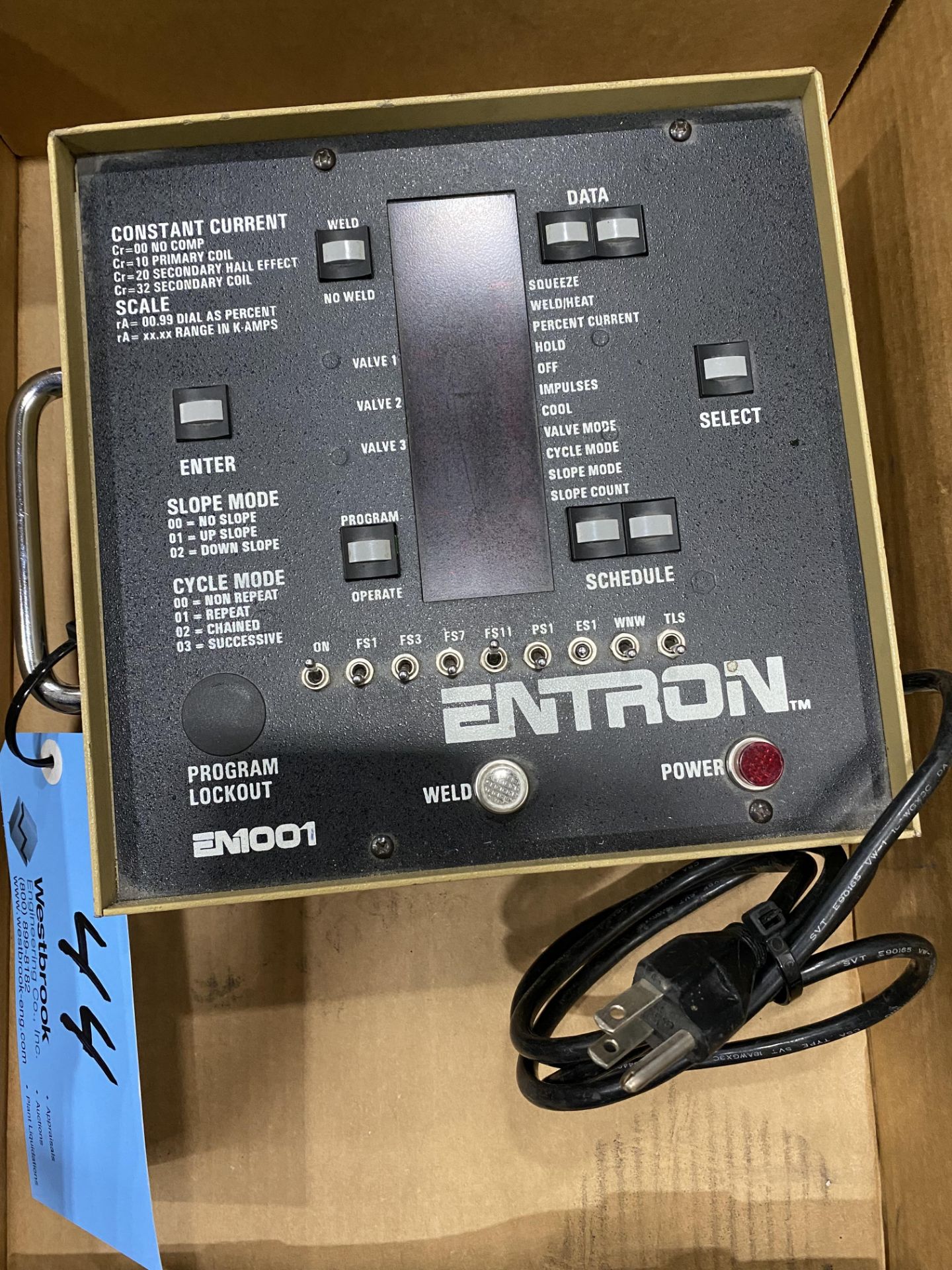 Entron EN 1000 Microprossor Based Welding Control