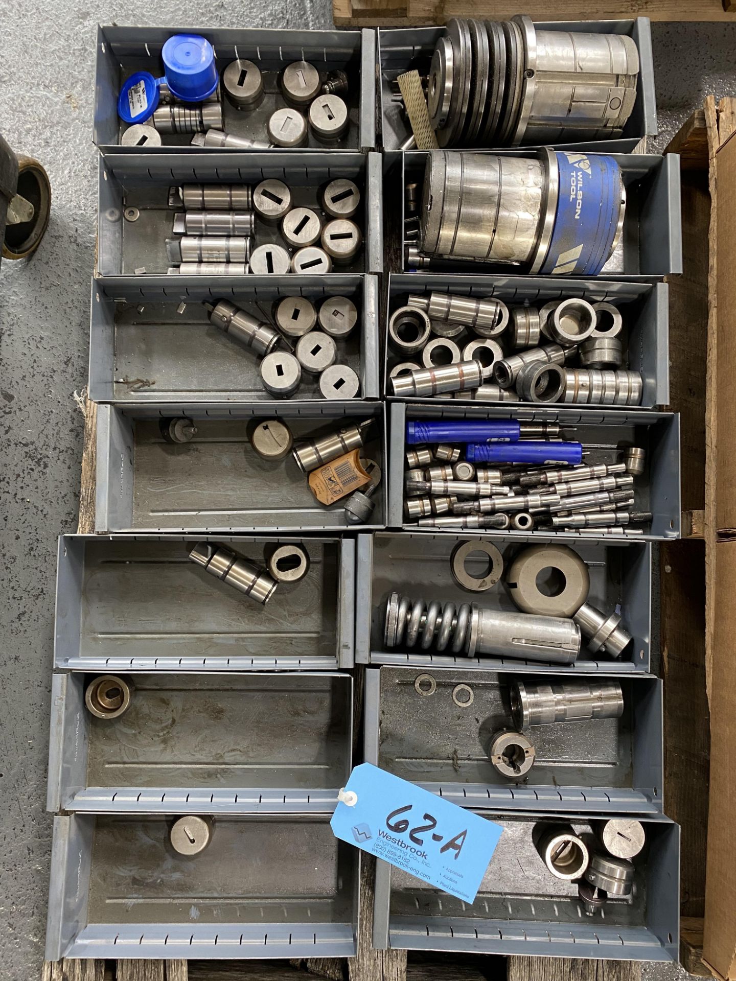 Lot of (3) Pallets, (1) Container of Turret Punch Tooling - Image 2 of 4