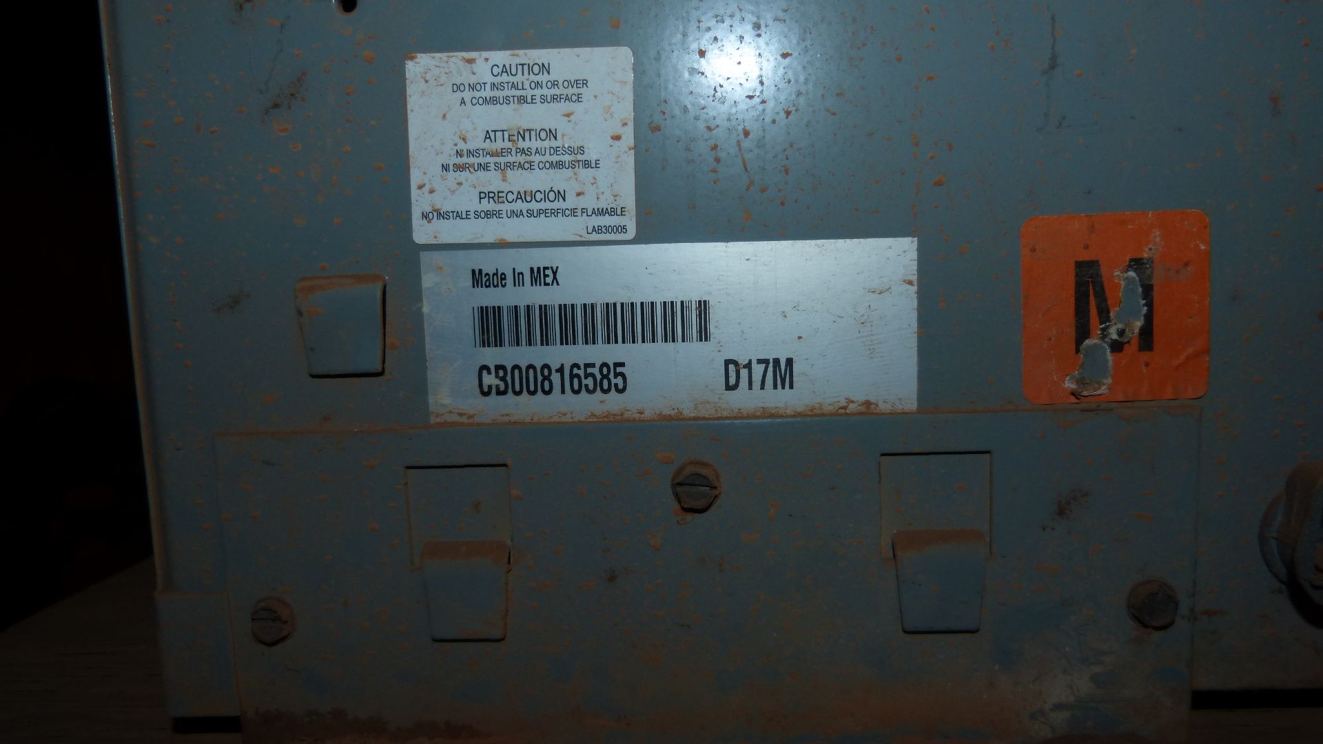 STEP DOWN TRANSFORMER, KVA UNKNOWN - Image 2 of 3