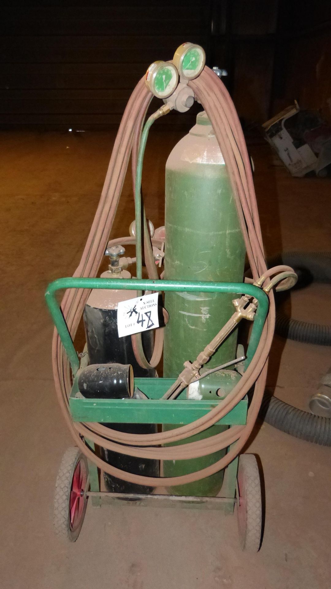 TORCH, HOSES AND CART (NO BOTTLES)