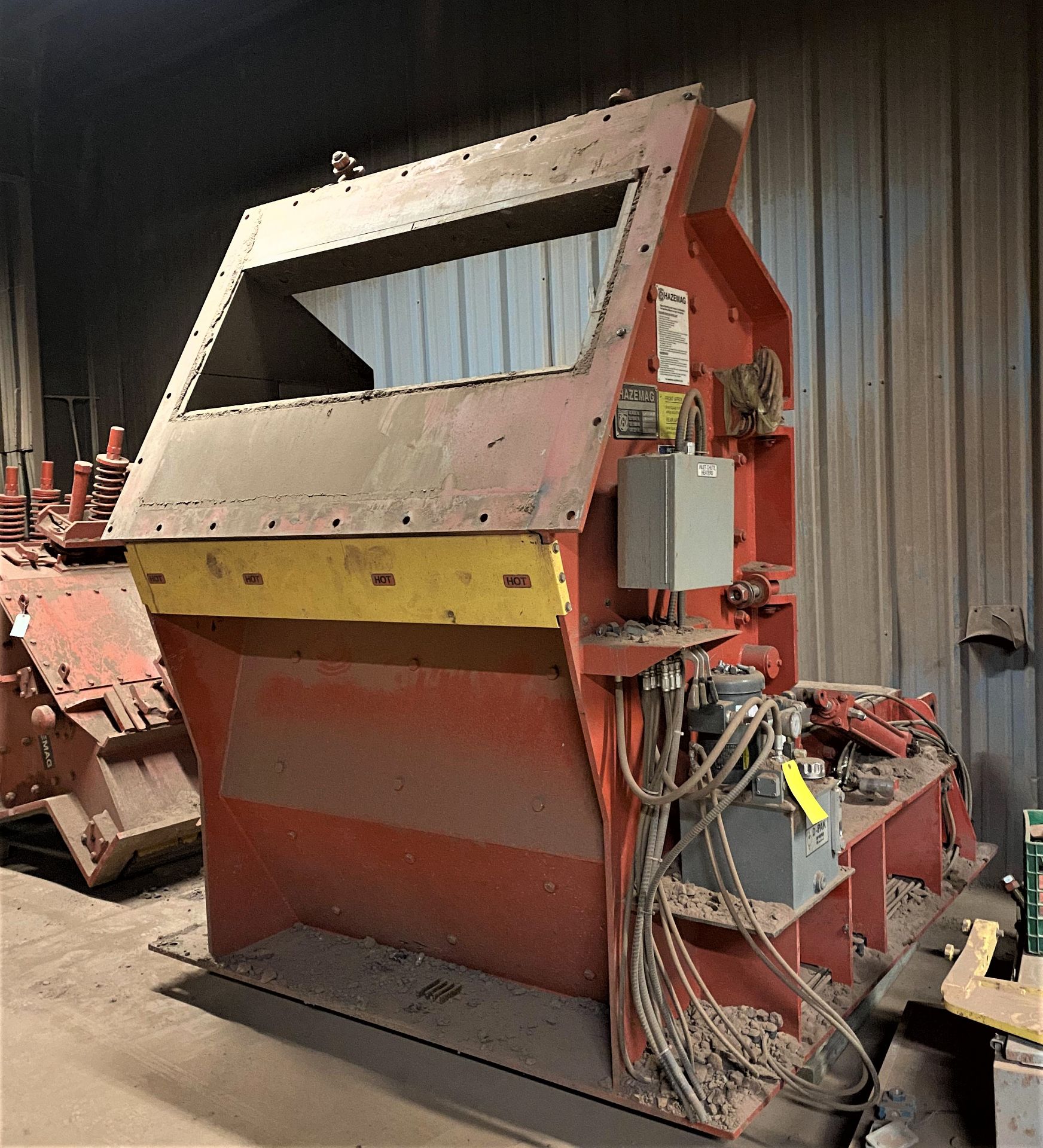 HAZEMAG IMPACT CRUSHER, MODEL 1315, 60'' DIAMETER ROTOR, 60'' WIDE, 575V, 450 HP