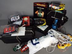 Scalextric - Six Scalextric cars together with a large quantity of Scalextric track including