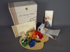 Steiff - a boxed Limited Edition Min Colour Splash Teddy Bears by Steiff #038310.