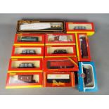 Airfix, Hornby - 12 boxed items of OO gauge mainly freight rolling stock.