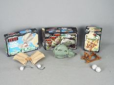 Palitoy, Kenner, Star Wars - Three boxed vintage Star Wars vehicles and accessories.