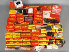 Triang Hornby - Over 40 predominately boxed OO gauge model railway parts and accessories by Triang