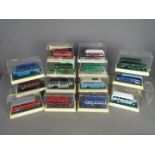 Corgi - A fleet of 14 boxed Code 3 Corgi Bedford OB Coaches.