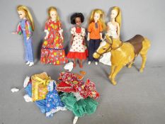 Palitoy - Five Palitoy Pippa dolls including Mandy doll in original outfit and shoes,