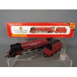 Hornby - A boxed Hornby OO gauge R066 Coronation Class 7P 4-6-2 steam locomotive and tender Op.No.