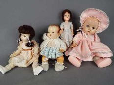 Pedigree Dolls - a collection of three dolls to include a jointed composition Pedigree doll with