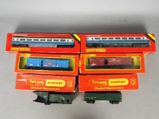 Triang Hornby - Six boxed Hornby Triang OO gauge items of freight rolling stock and passenger