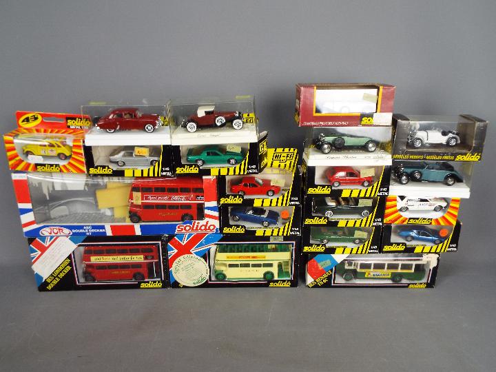 Solido - A collection of 20 boxed diecast vehicles from various ranges by the French manufacturer